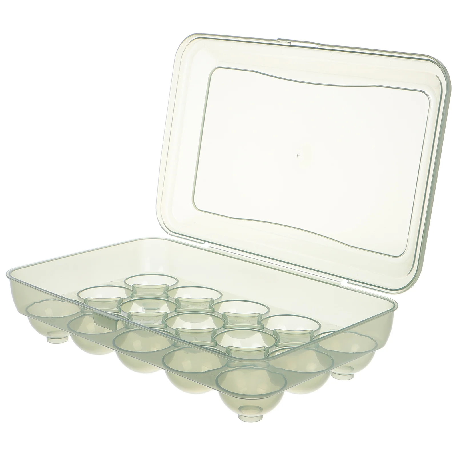 

Chicken Egg Holder Egg Tray with Flip Lid Stackable Refrigerator Storage Box Kitchen Supply Organizer Kitchen Supply