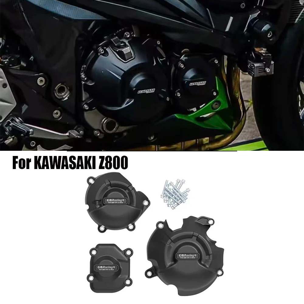 

For KAWASAKI Z800 Z800E 2013 2014 2015 2016 Motorcycle Engine Cover GB Racing Protective Cover Accessorie 2013-2016