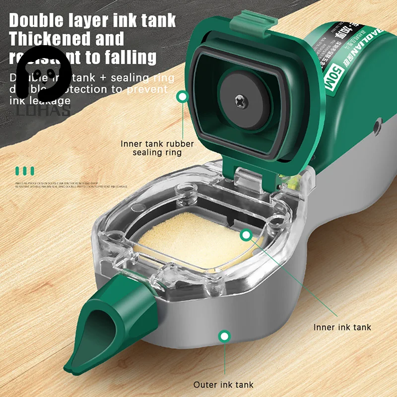 1PC Durable Scribes Ink Draw Line Marker Ink Marker Construction Ink Fountain Hand-Operated Carpenter Tools