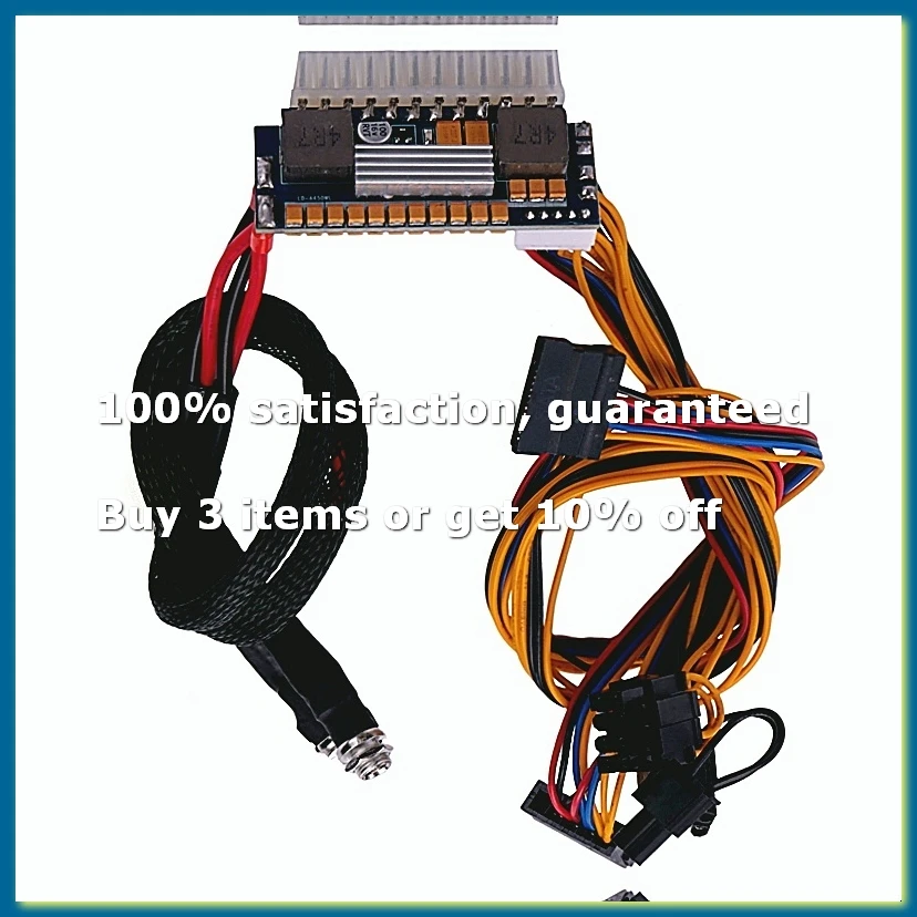 450W 24Pin 12V DC Input 450W Output Realan Mini ITX PSU DC ATX PC Switch DC-DC ATX Power Supply for Computer-DTD2