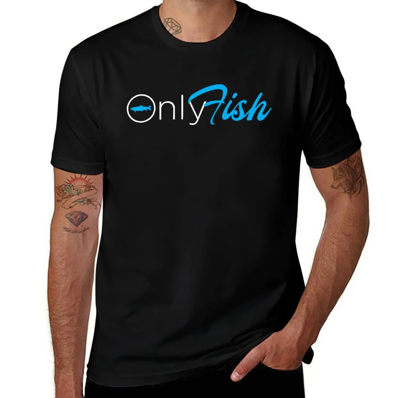 

Футболка OnlyFish Trout, мужские футболки, хлопковые забавные футболки, футболка с темным гумором, футболка для мужчин