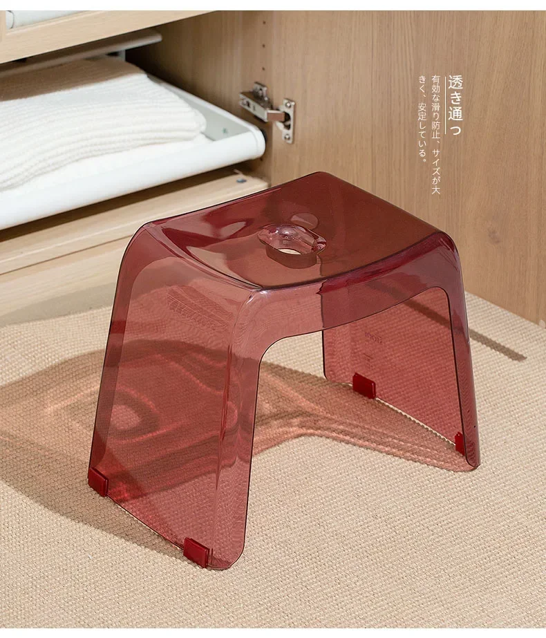 Bathroom Stool Household Furniture Plastic Non-slip Shower Bath Chair Seat Bathroom Furniture Toilet Small Chair Shower Seat