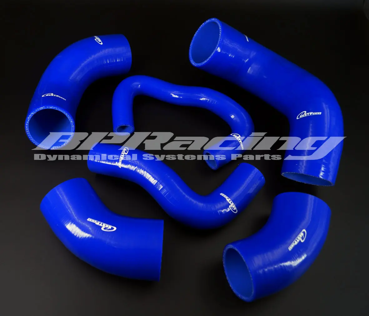 Silicone Turbo Intercooler Hose / Pipe For MITSUBISHI LANCER EVO 7 8 9 CT9A 4G63 Black