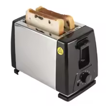 Sleek 2-Slice Toaster With 6 Presets, Stainless Steel, Manual Stop. Perfect For Crispy Bread!