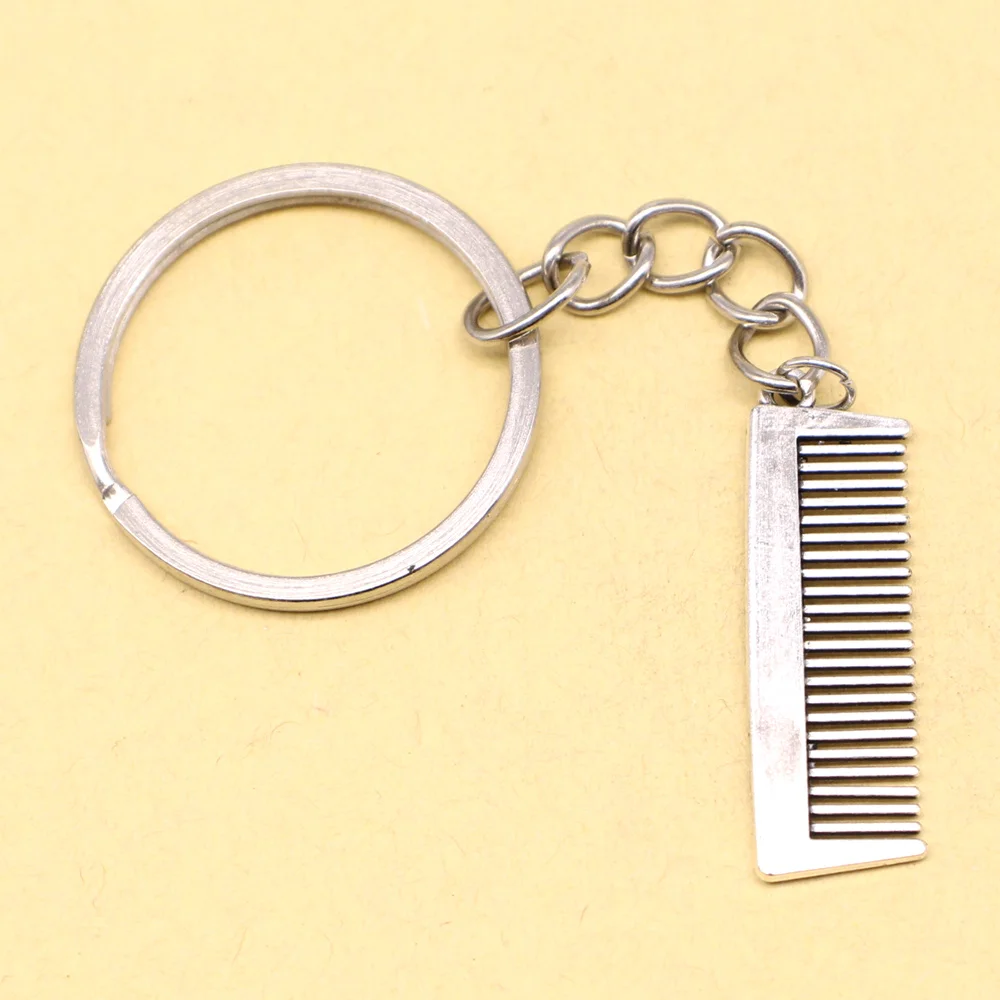 1 Piece Comb Key Ring Chain Trendy Jewerly 10x33mm