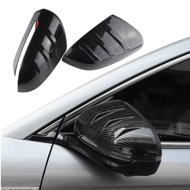 

For BYD Atto3 Atto 3 Yuan Plus 2022 2023 Accessories Car Rear Side View Rearview Mirror Cover Trim Imitation Carbon Fiber