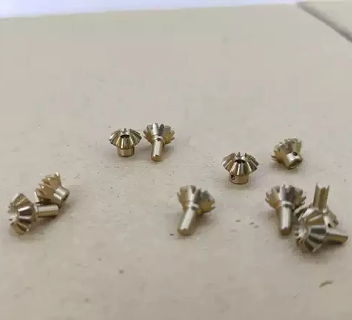 0.5 Module 12T Copper Bevel Gear Set 1:1 Ratio 90 Degree Angle Straight Bevel Pinion for Gearbox Transmission Small Module Gears