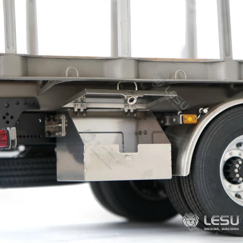 6x4 Metal Chassis LESU 1/14 2Speed RC Flatbed Timber Truck VM FE Remote Control Lorry Vehicle Light Sound Motor Hobby Model Car