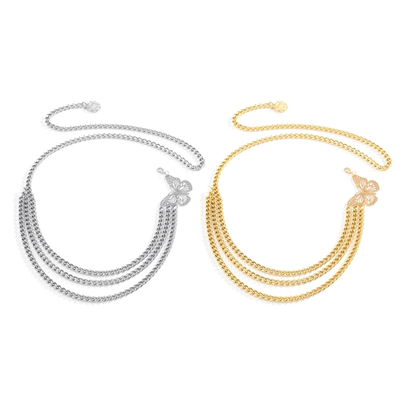 

Butterfly Pant Chain Butterfly Belly Chains For Dress jeans Crops Top Waist Chains Body Jewelry Women M6CD