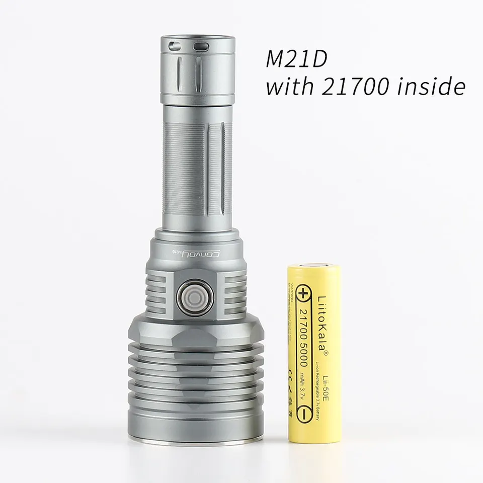 Convoy M21D flashlight, XHP70.2, XHP70.3 HI,SFT40 ramping,Type-C