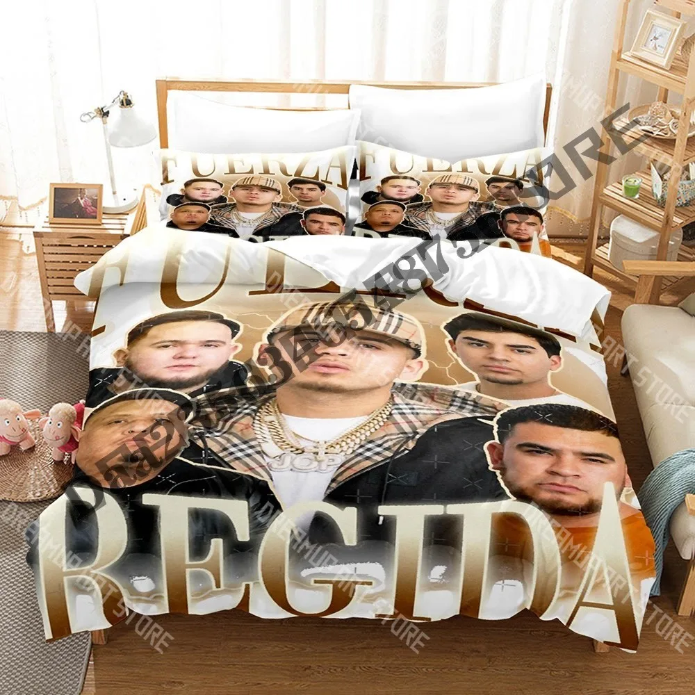 3D Printed Fuerza Band Regida Bedding Set for Boys Girls Duvet Cover And Pillowcase Twin Queen King Full Single Double Sizes