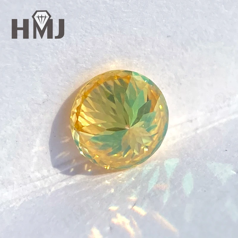 Moissanit-Diamant, mehrfarbig, rund, 100 Facetten, mit GRA-Zertifikat, DIY-Ring, Halskette, Ohrringe für die Schmuckherstellung, Großhandel – Detail 22