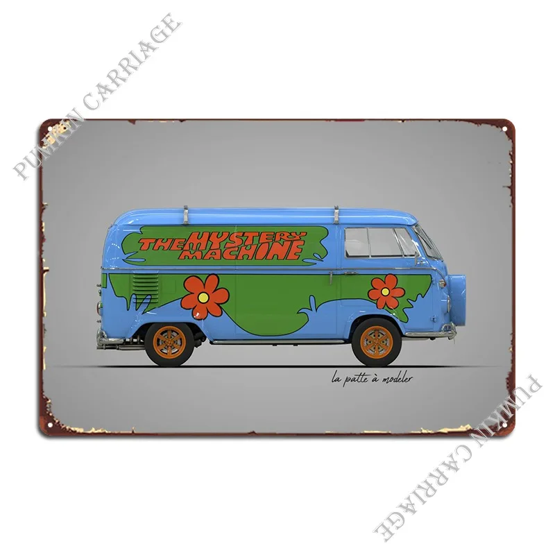 Combi The Mystery Machine Metal Plaque Poster Club Bar Create Cinema Sign Tin Sign Poster