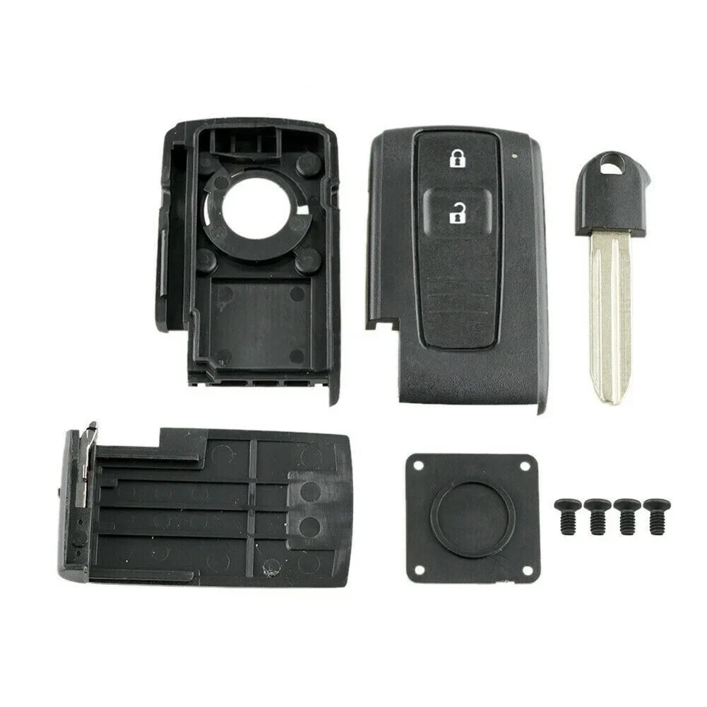 For Toyota Corolla Verso Prius 2 Button Smart Key Case Replacement + TOY43 Blade Remote Key Case USEFUL