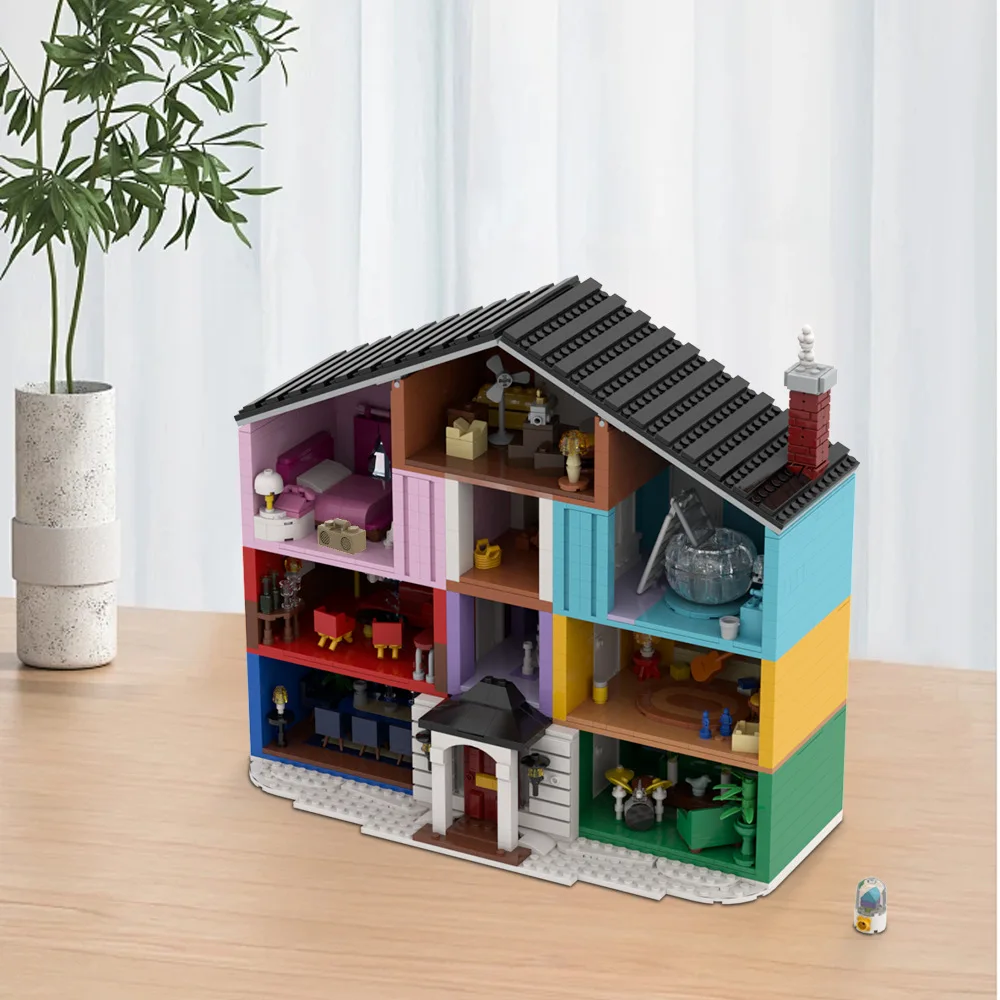 MOC Lover House Creative Design Large Building Building Block Small Particles Children Puzzle Assembly Building Block Model