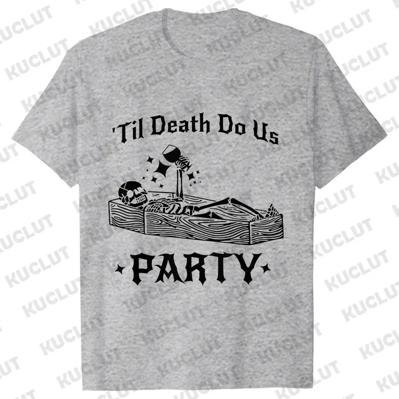 Funny Bride or Die T-shirt Halloween Bachelorette Party Shirt Till Death Do Us Party Tops Bridal Shower Matching Team Bride Tees image 3