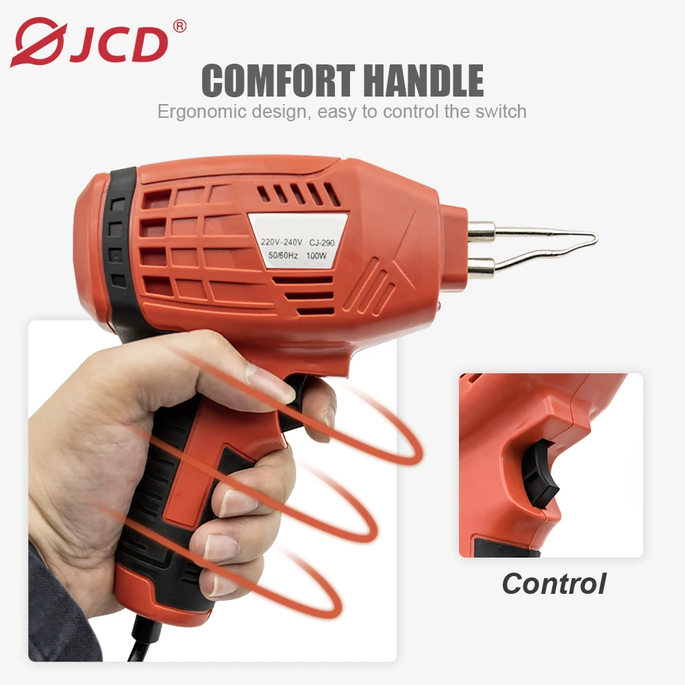 JCD Saldatore Elettrico Pistola per Saldatura Veloce Ad Alta Potenza 100W Pistola per Saldatura Elettrica Manutenzione Circuito Strumenti di Saldatura