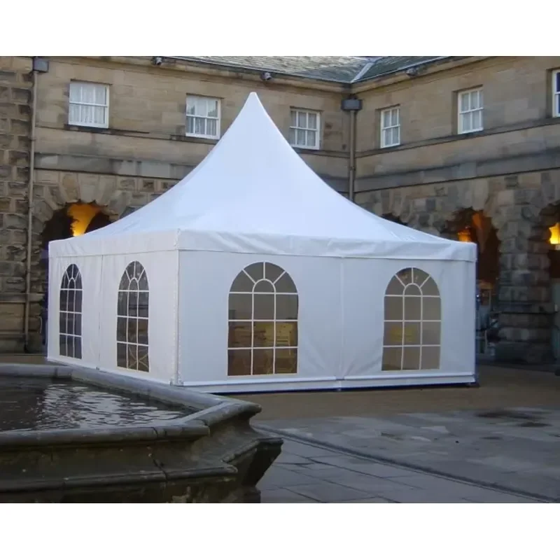 for 5x5m Aluminum Festival Garden Pagoda Tent Waterproof PVC Cover for Outdoor Indoor Events Parties Weddings High Quality