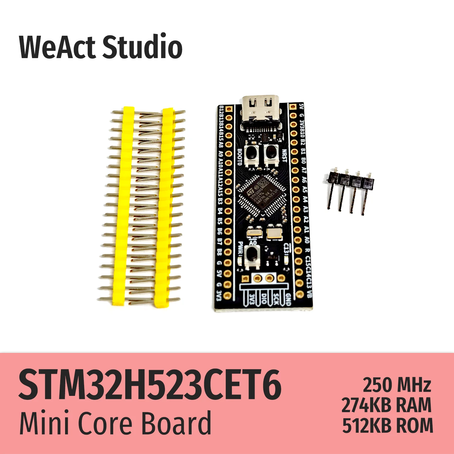Рисунок 3 - WeAct STM32H523CET6 STM32H523CE