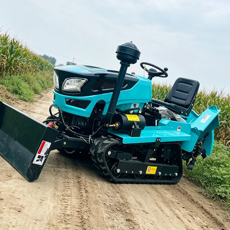 

Многофункциональный гусеничный трактор, роторный культиватор, микрокультиватор и трактор-плужник с сиденьем для оператора, настраиваемые под различные сценарии применения