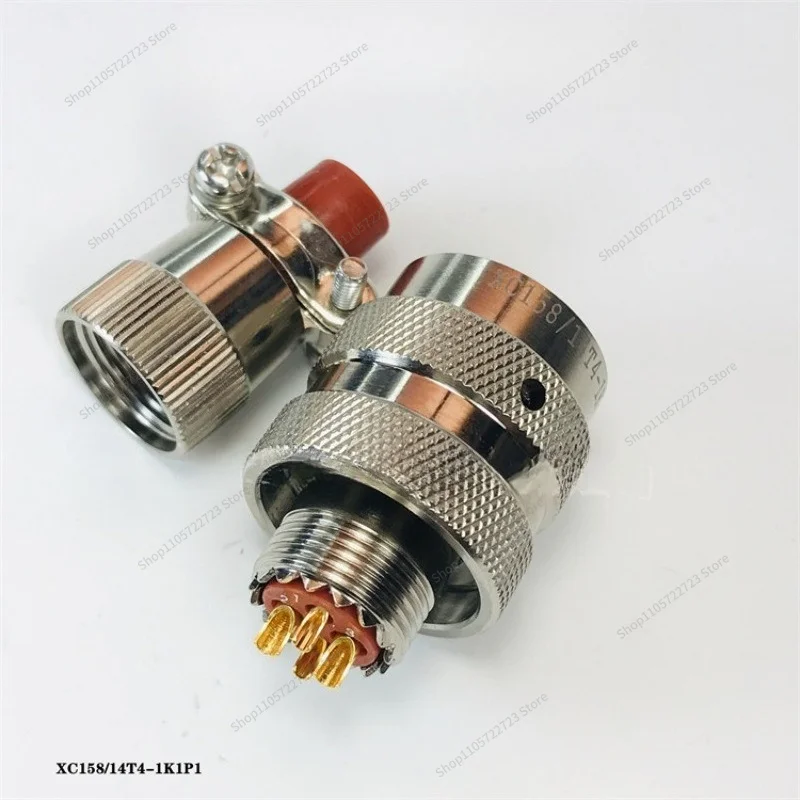 For Wire Spring Type 4-core Connector XC158/24F4Z1P13 Male and Female Head, Round Air Plug