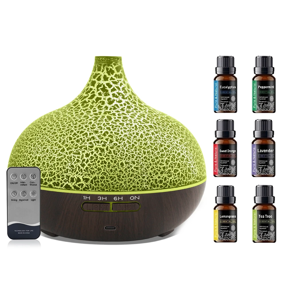

Stylish 550ml Aromatherapy Diffuser Auto Shut Off, Whisper Quiet, Perfect for Home & Gifts