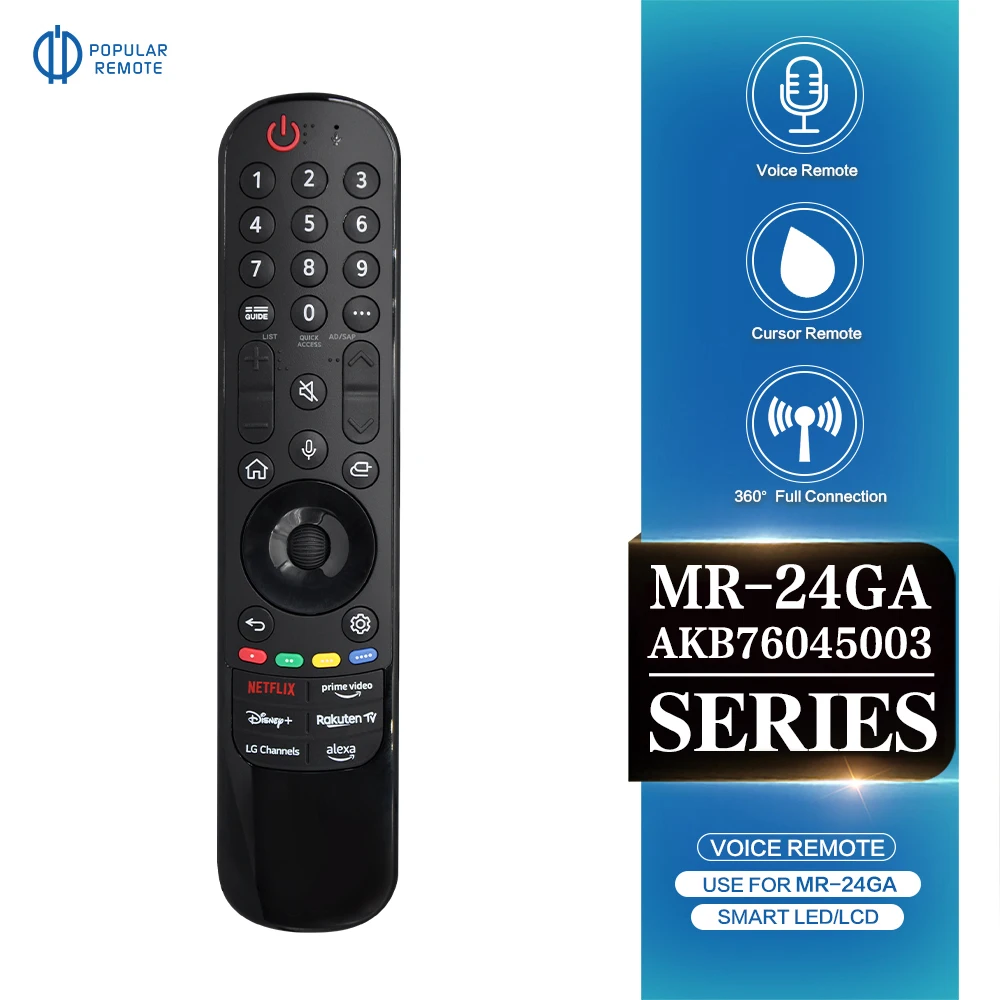 MR24GA Smart Voice Magic Remote Control AKB76045003 for TV 43NANO81T6A Smart OLED TV with Voice and Pointer Function