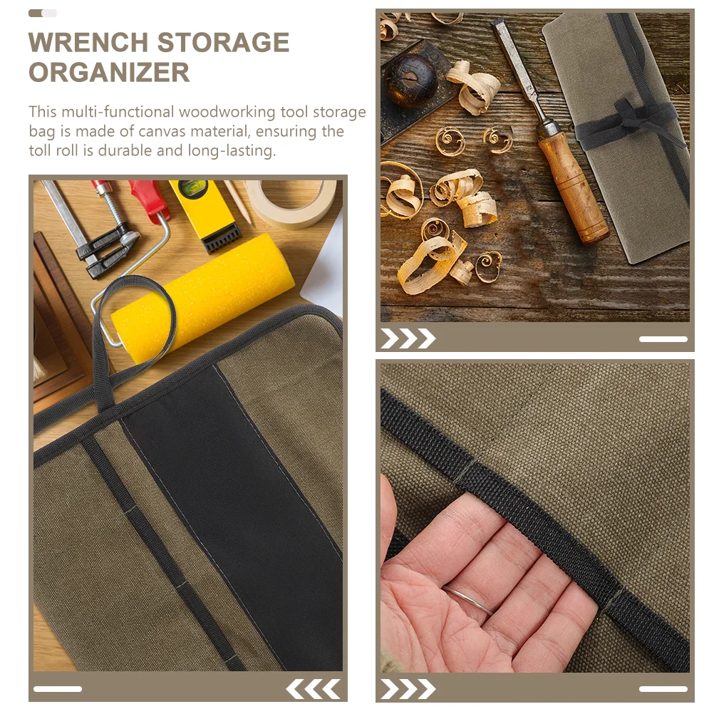 2 Pcs Tool Storage Bag Electrician Package Repair Organizer Tools Hanging Pouch