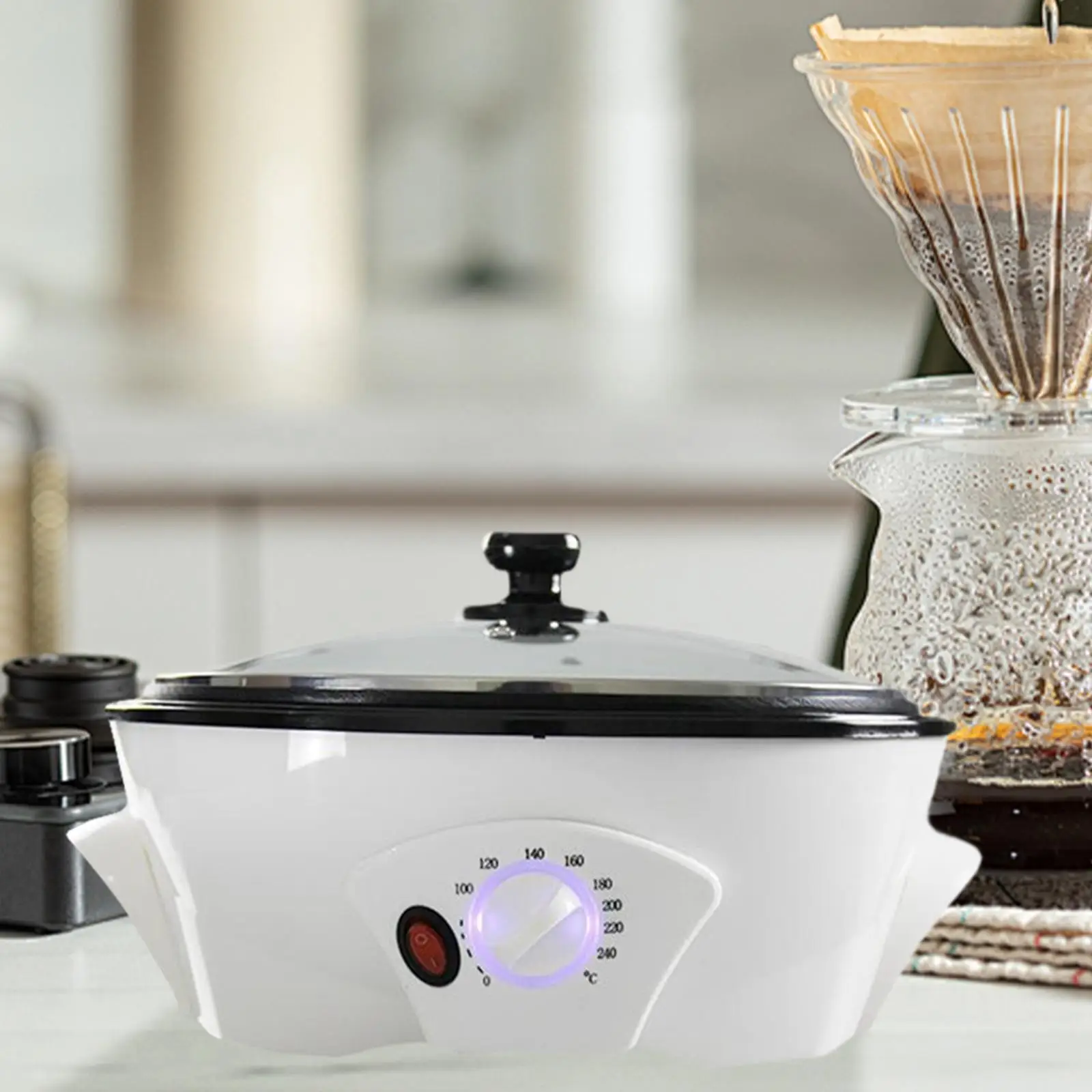 Torrador de café doméstico torrador de grãos de café para assar pipoca café