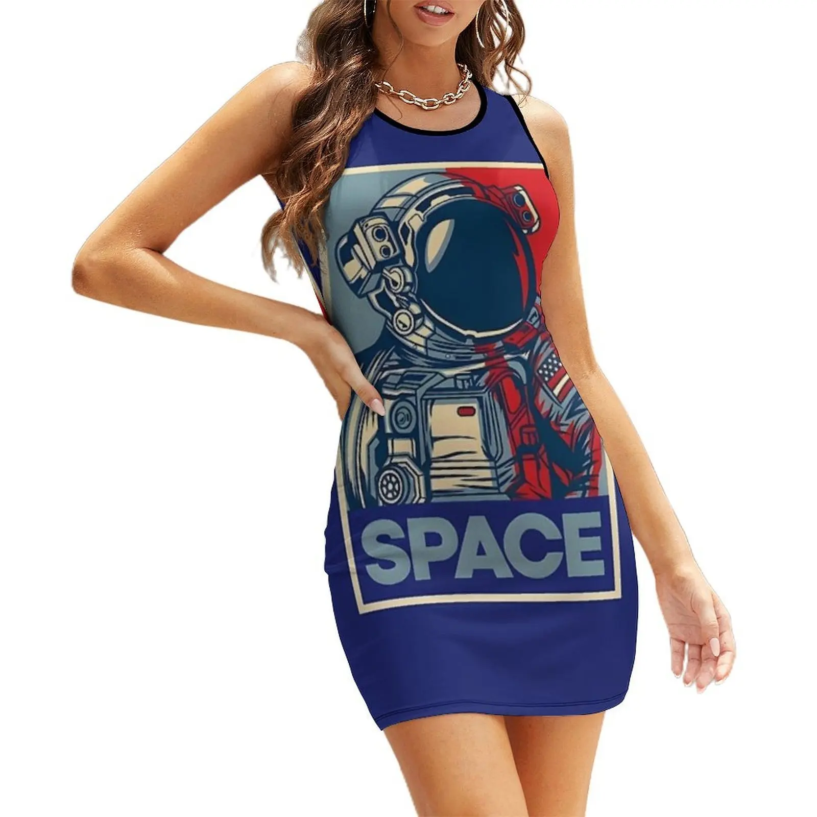 

Space Sleeveless Sundress Woman dresses Women's evening dress dress summer 2025 women Dress for pregnant women