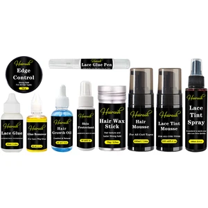 Kleberschmelzschmelze Entfernen Sie Kit Peruk Installation Kit Set, Spitzenperücken, Spitzenfarbe Mousse, wasserdichte Klebstoff 10 Hauptverkaufs -Wasserdichtungsgewebe - №6