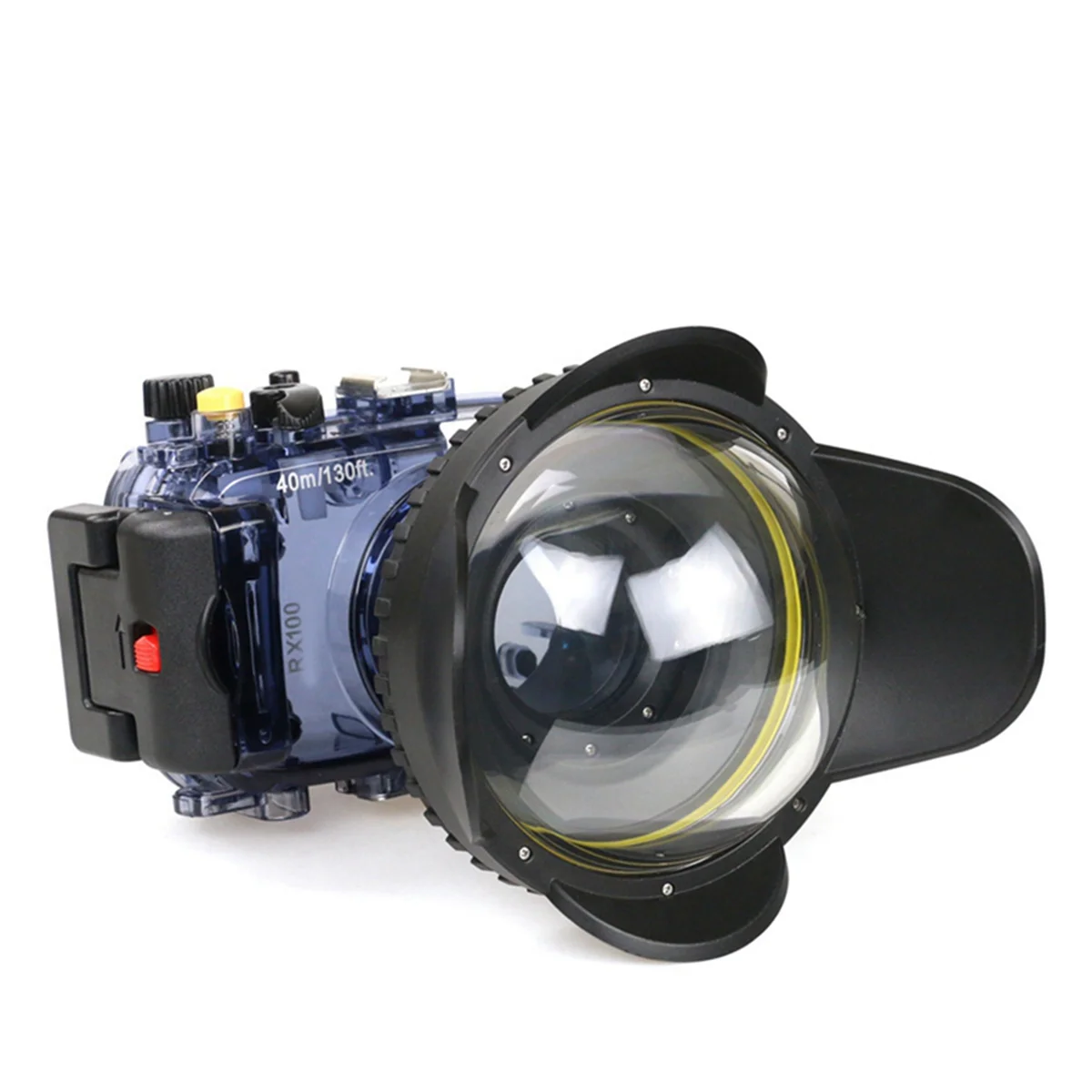 

BFYLW For SLR Camera 67mm Portable Waterproof Wide Angle Dome Port Lens Housing Case Underwater Diving Parts,16x14x7.18cm