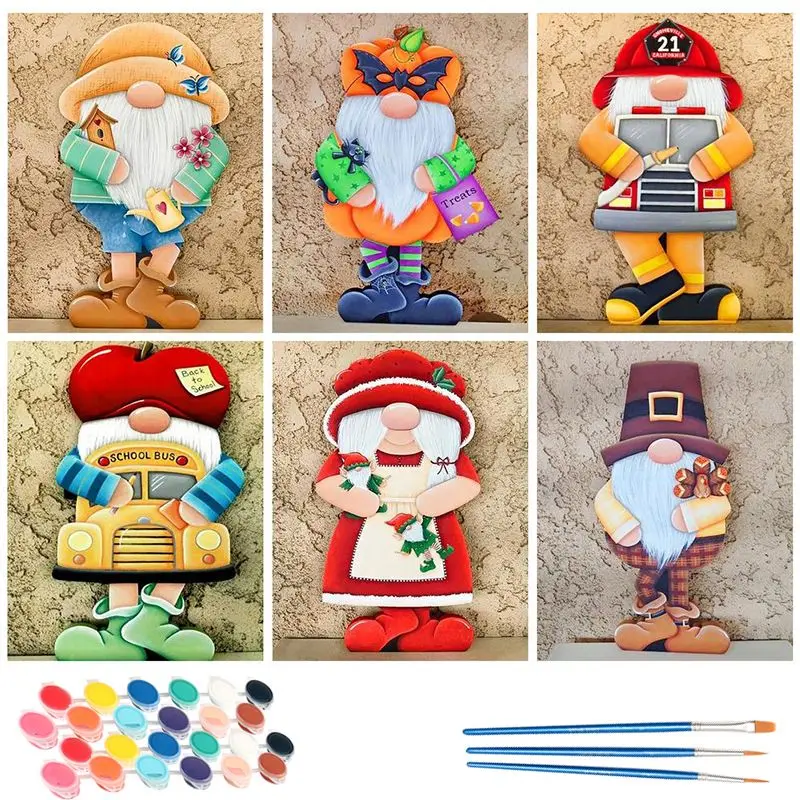 

CHENISTORY DIY Painting By Number Christmas Drawing On Canvas Hand Painted Paintings Gift Pictures By Numbers dwarf Kits Home De