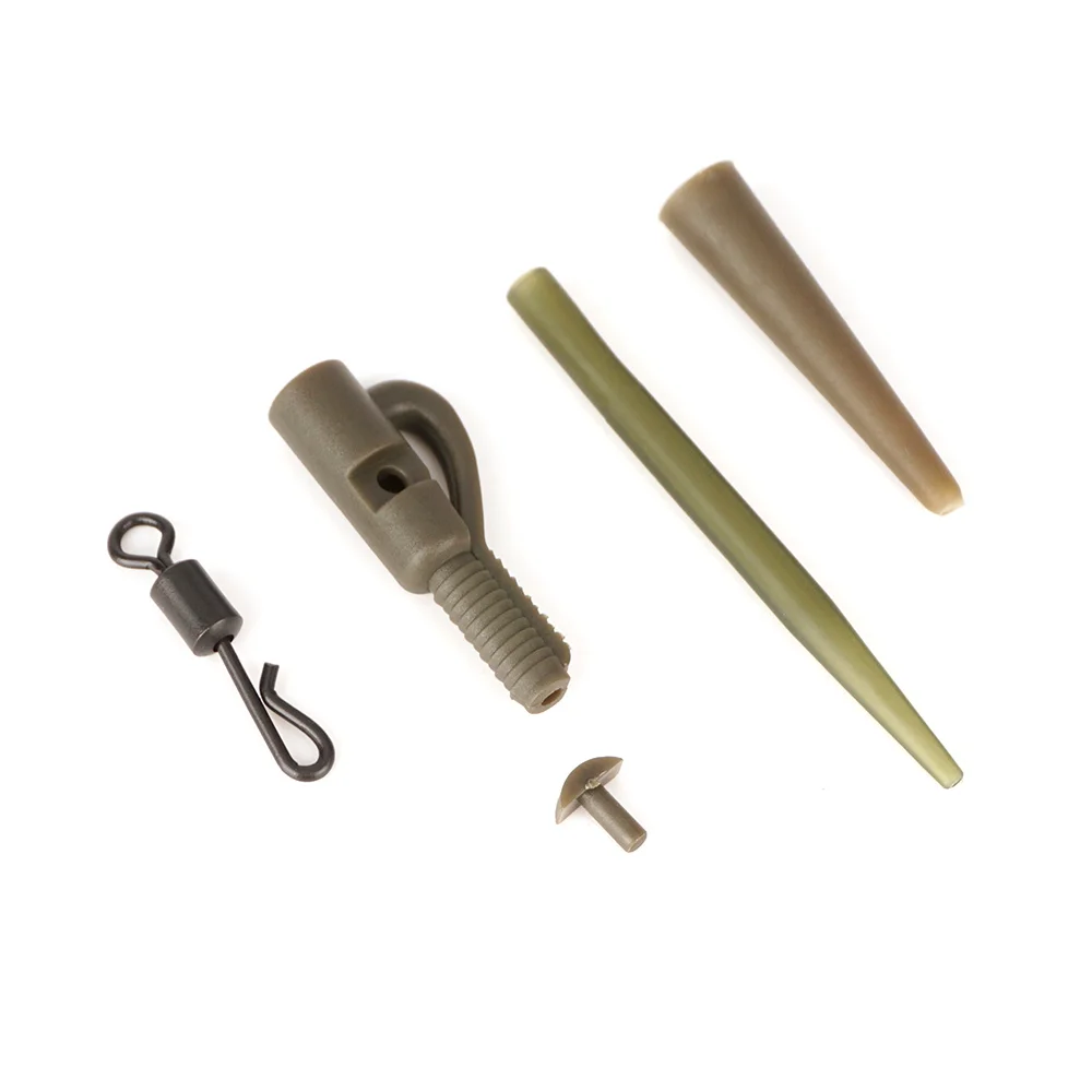 Hirisi 6set Karpervissen Drop Off Run Ring Rubberen Kralen Vissen Accessoires Voor Karper Chod Helikopter Rigs Terminal visgerei