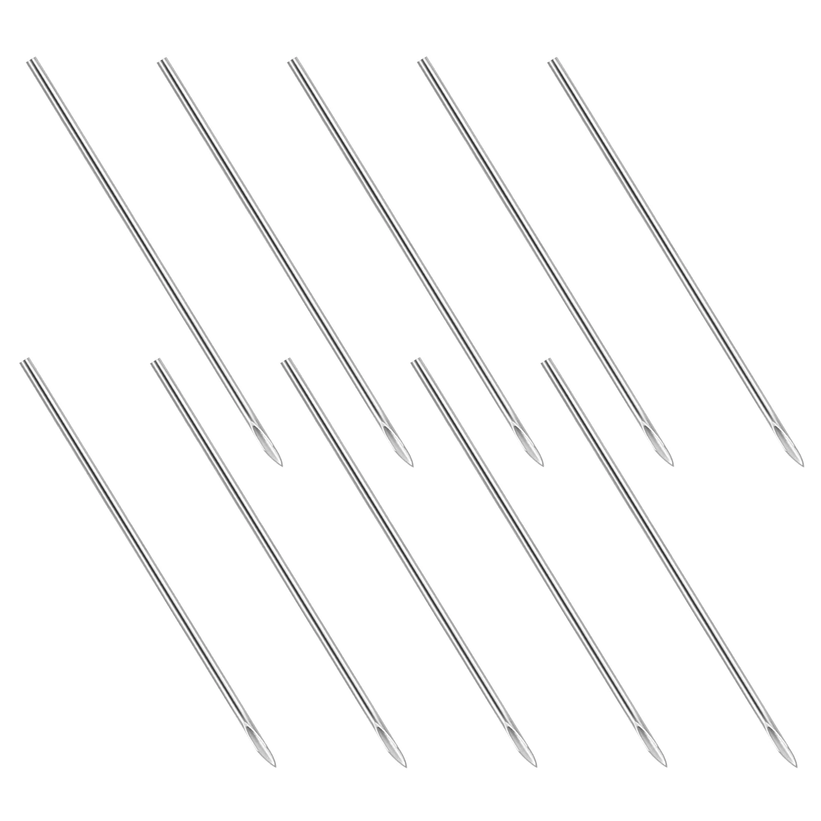 

Supvox 10PCS 16G Body Piercing Needles Disposable Stainless Steel Needles Ear Nose Navel Lip Piercing Needles