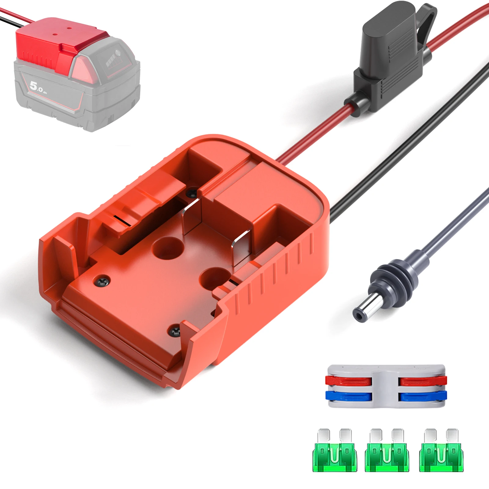 EDUP SK0108 Starlink محول طاقة صغير لميلووكي 18 فولت بطارية ليثيوم أيون 30Amp فيوز مقاوم للماء المحمولة في الهواء الطلق الاستخدام مع التبديل #2