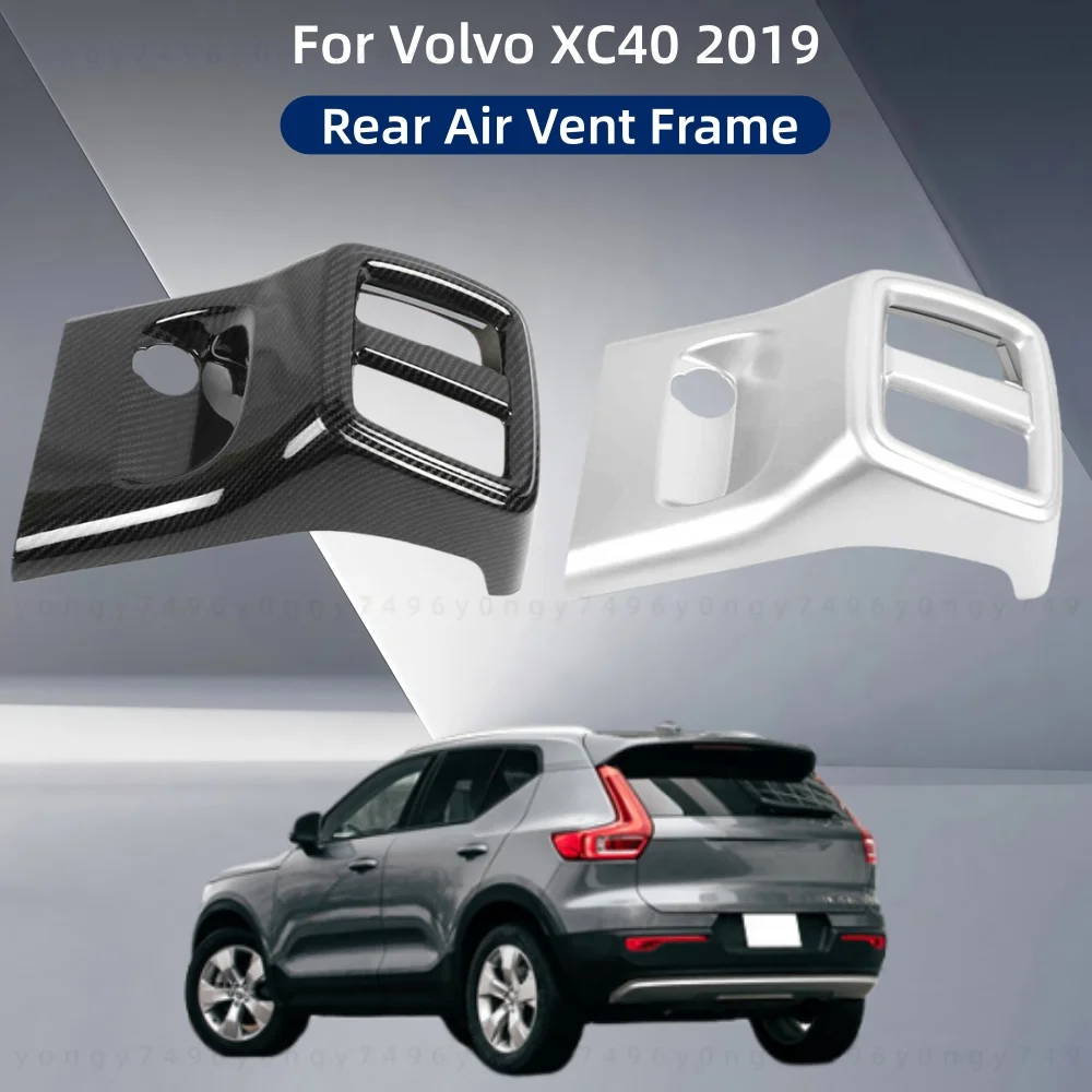 

Car Upgrade Stickers Styling Rear Air Vent Frame Trim Paste Style ABS For Volvo XC40 2019 Modification Decoration Accessories
