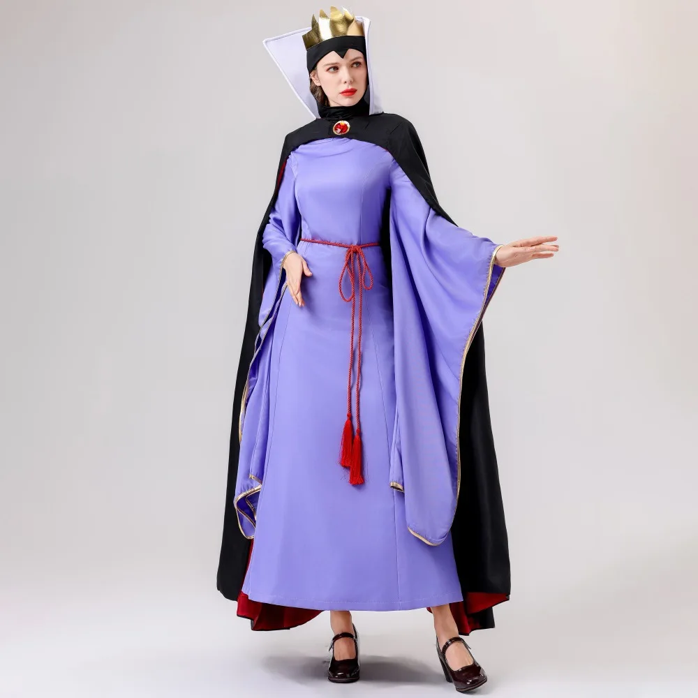 Loween nova rainha branca de neve traje eup bola role-plang conjunto fada t s cosplay traje tradicional feminino