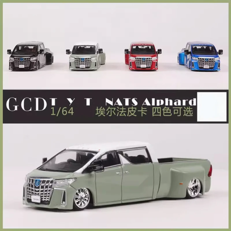 

GCD масштаб 1:64 TYT NATS Alphard Super Dually сплав имитация модели автомобиля статическая коллекция украшенная праздничная игрушка сувенирный подарок