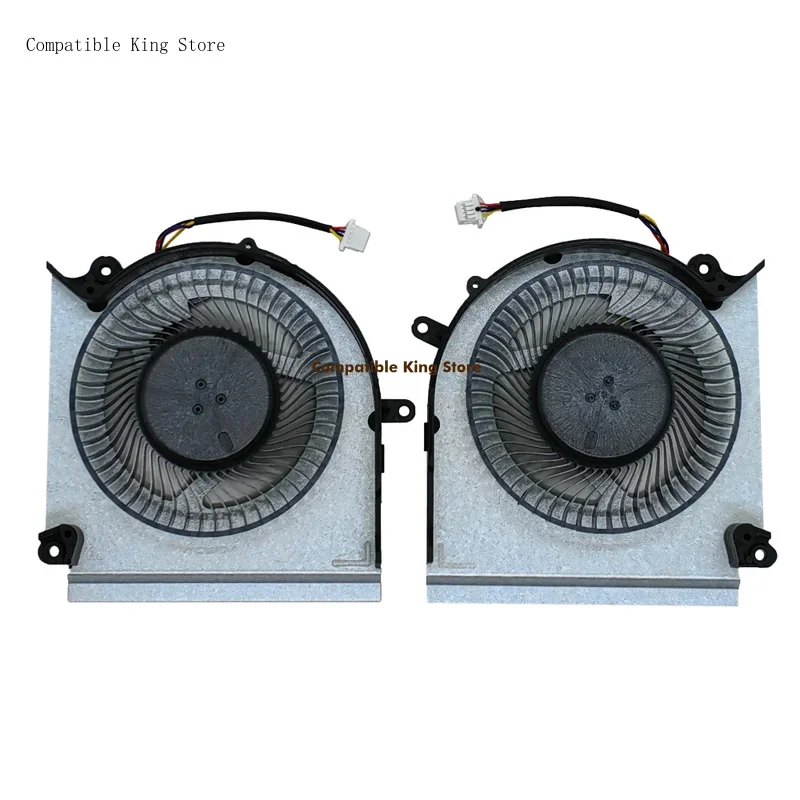 d+New Laptop CPU+GPU Cooling Fan for MSI GE68 GP68H 15M1 15M2 Series PABD1A010SHR N509 PABD1A010SHL N510 DC12V 0.6A Fan