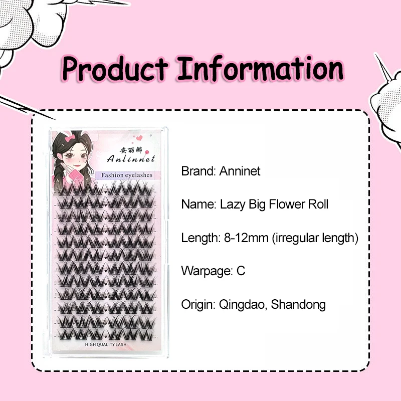 W-shaped lash clusters Natural Eyelash extensions Wholesale Eyelash DIY Makeup Individual False Eyelashes Cosmetics Anime Lashes