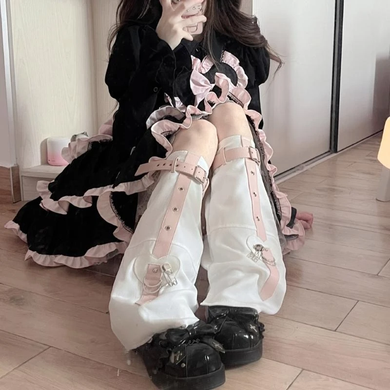 النساء مشبك تدفئة الساق لوليتاس الأميرة غطاء طويل الساق فضفاض عالية الركبة الجوارب 15UB