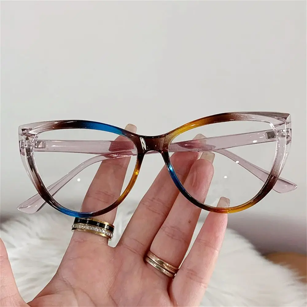 

Retro Transparent Frame Anti-UV Blue Rays Glasses Ultra-light Vision Care Computer Goggles PC Myopia Glasses Frame Women Girls