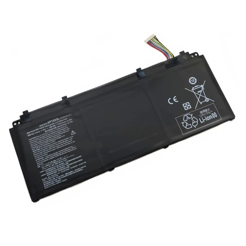 Laptop Battery AP15O5L AP15O3K AP1505L For Aspire S 13 S5-371 S5-371-52JR S5-371-7278 767P CB5-312T Series 11.55V/4670mAh/53.9WH