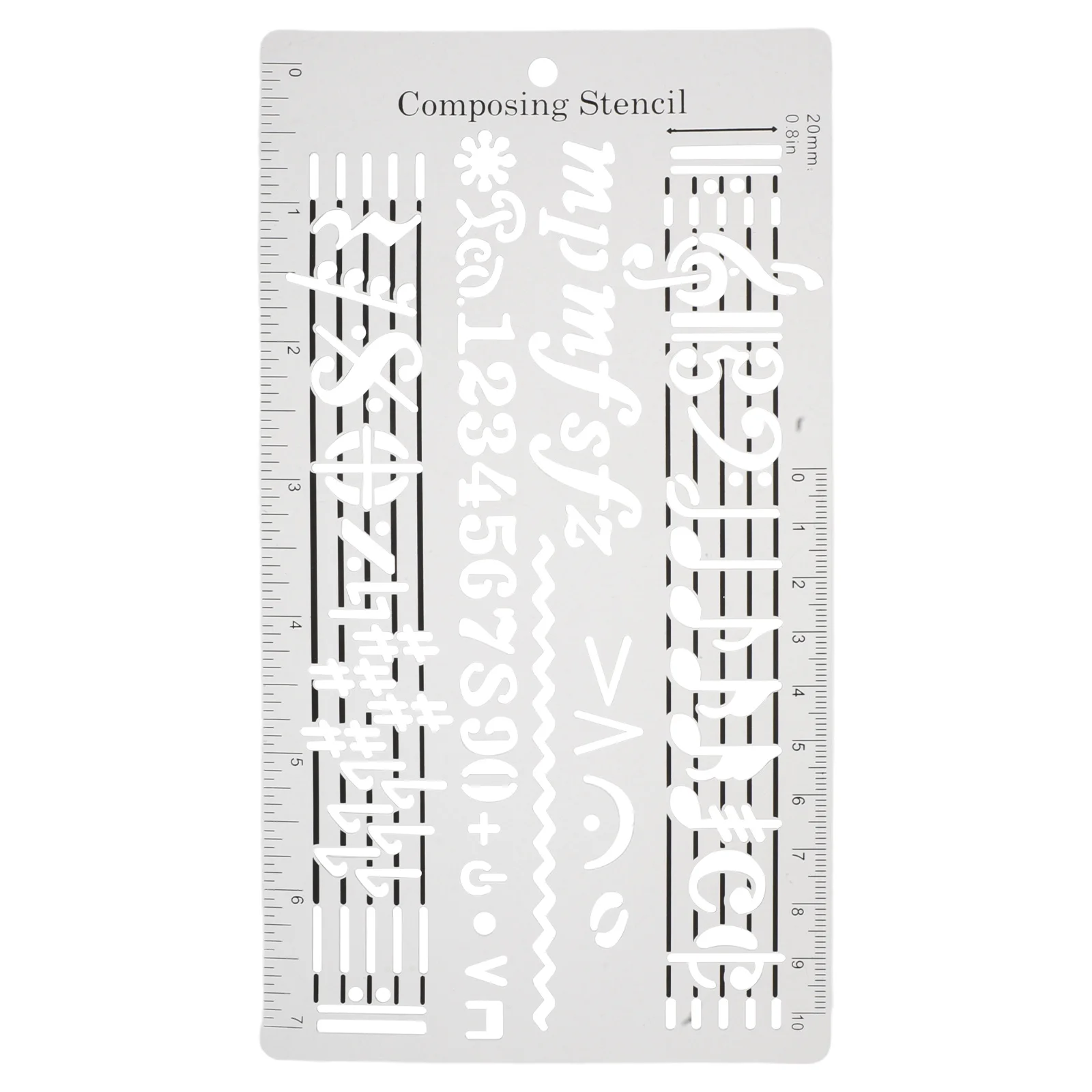 

Music Staff Notation Ruler Plastic Drawing Template for Songwriter Composer Music Classroom Use Manuscript Composition