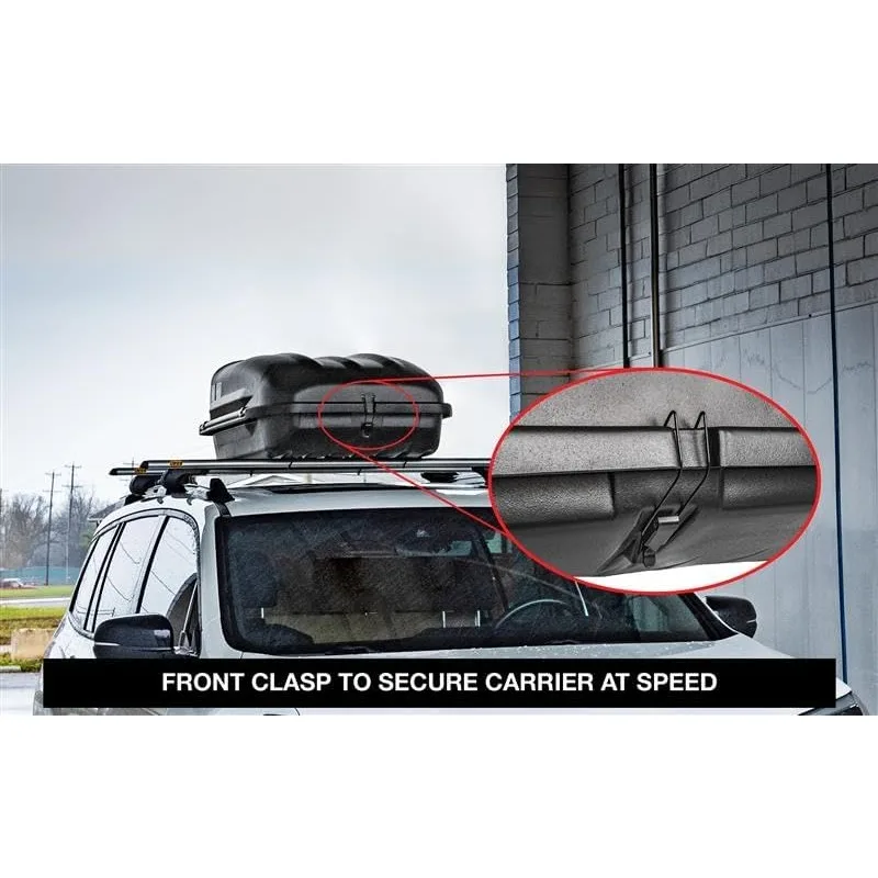 Rooftop Cargo Carrier for Car Storage   Small Roof Rack Cargo Carrier   Heavy Duty Weatherproof Storage  Made in USA - 10