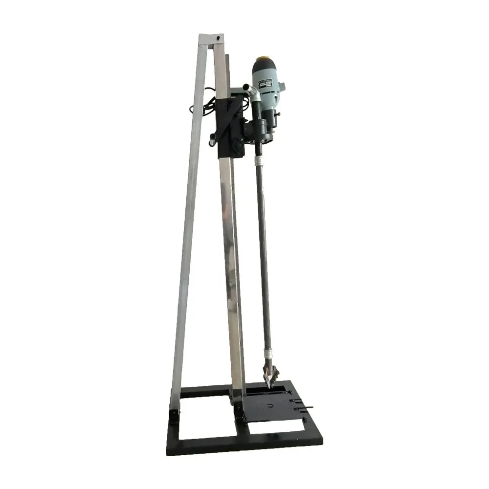 

Small portable household water well drilling rig Single-person single-phase electric well drilling tool Stand-up well drilling