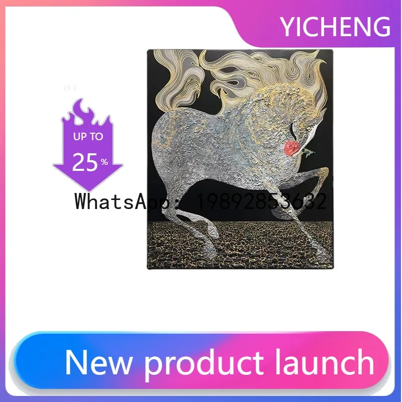 

GH hand-painted oil painting for living room, villa, hotel lobby, original design decorative painting, "Instant Success"