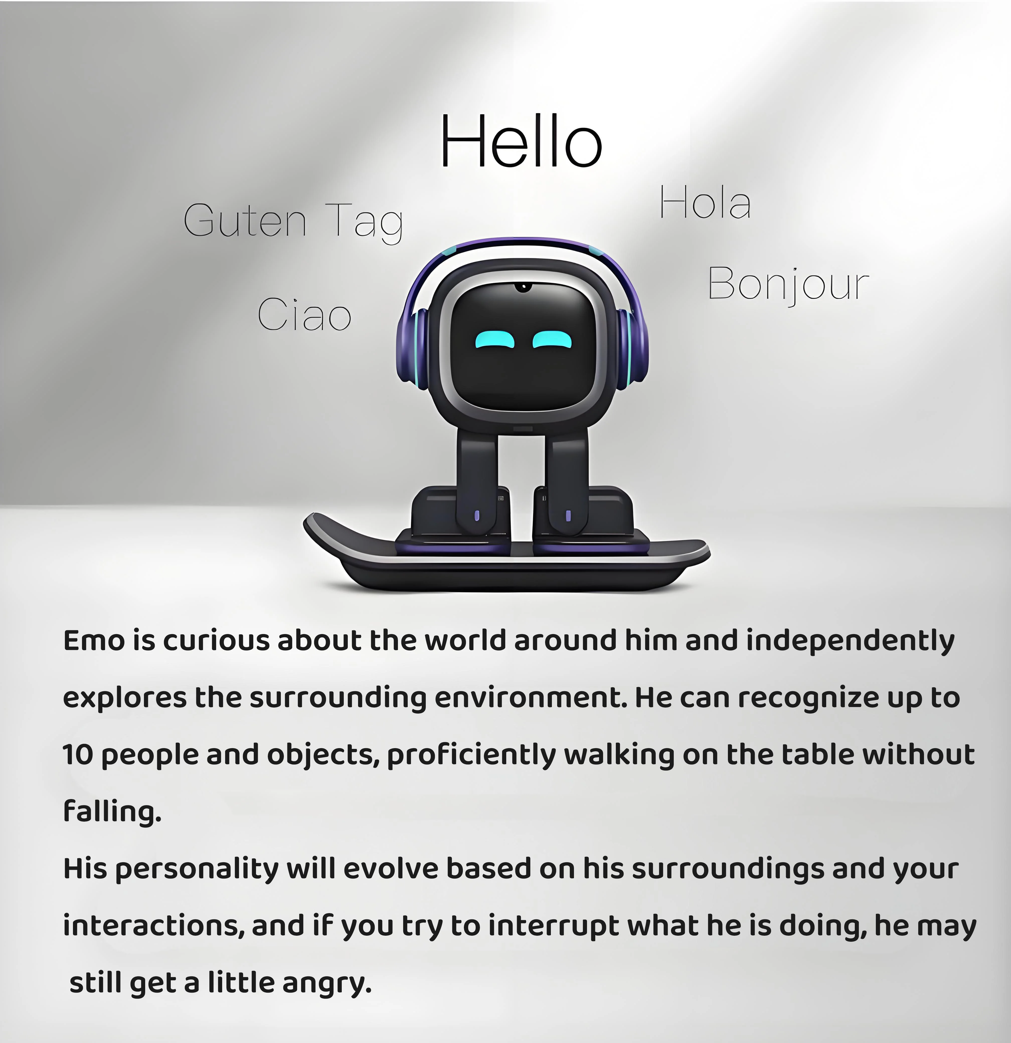 AI intelligent robot emotional interaction voice AI desktop toy children accompany pets