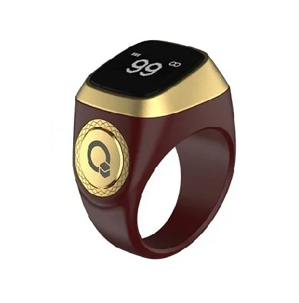 Smart Ring Tasbeeh Counter With Iqibla Onlineal Fajr AZAN CLOCK Muslim BT Digital OLED Display Smart Ring